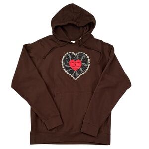 Sabrina Carpenter Emails I Can’t Send Tour Hoodie Brown Thick 80% Cotton Medium